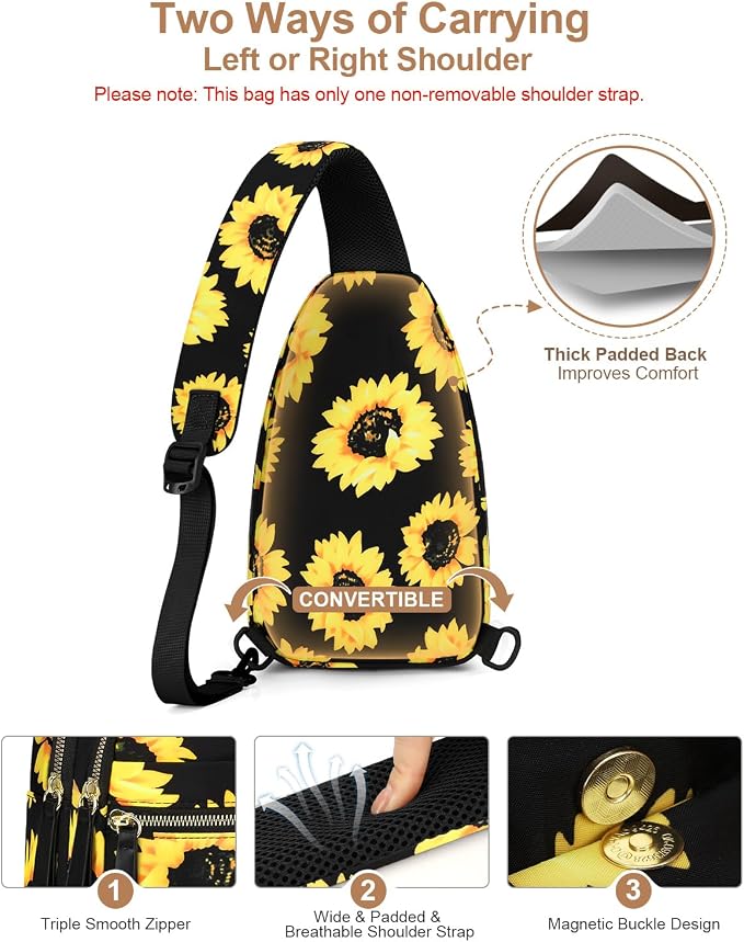 Capolo Sling Bag for Women Men Waterproof Crossbody Bags for Women Trendy - Image 6