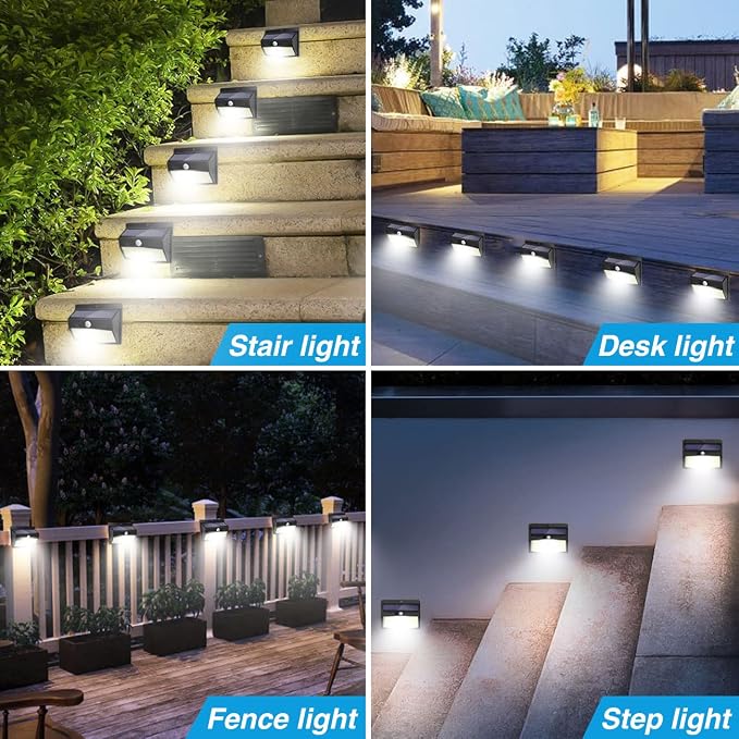 Peasur Solar Outdoor Lights, Solar Motion Sensor Security Lights - Image 7
