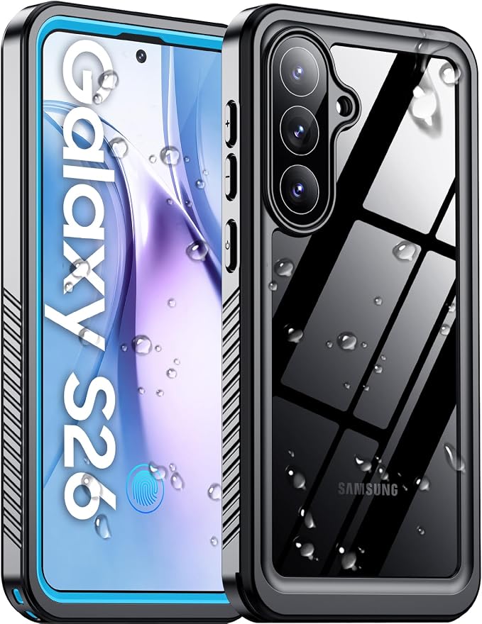 Temdan Designed for Samsung Galaxy S26 Case Waterproof, Built-in Lens & Screen by Temdan