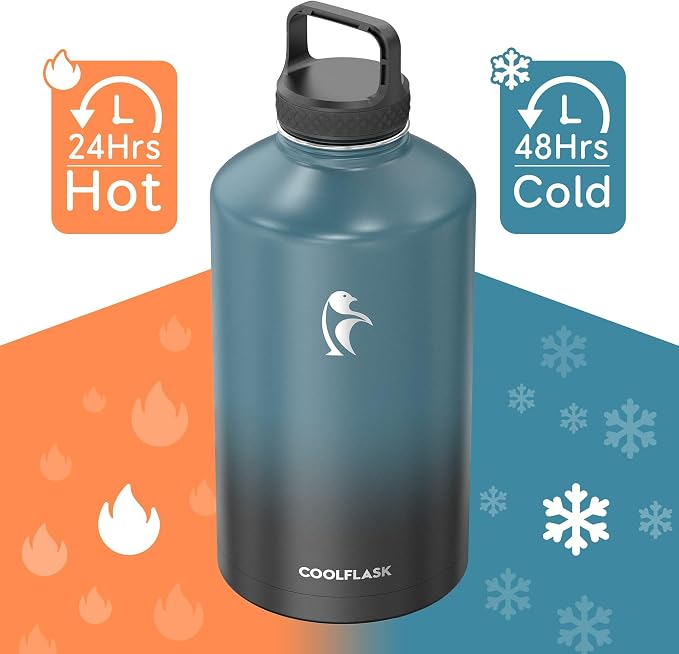 Coolflask 128 oz Gallon Water Bottle Insulated - Image 3
