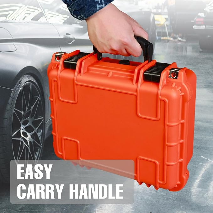 Jack Boss 14x 11.5x 6.5 Inch Hard Case, Portable Weather Waterproof Protective - Image 6