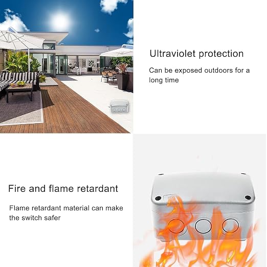 Outdoor Junction Box, Nineleaf White IP66 Weatherproof Electrical Project Boxes - Image 6