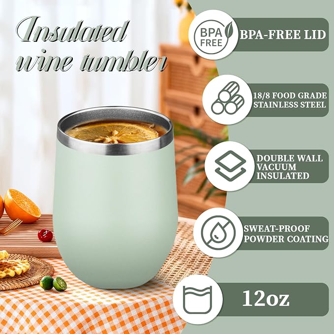 12oz Stemless Wine Tumbler - Image 5