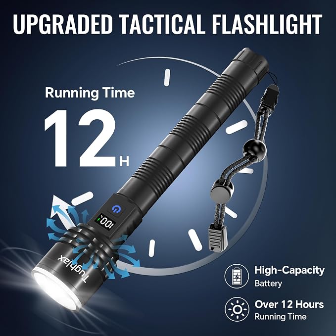 Rechargeable Flashlights High Lumens, 000 Lumens Super Bright LED Flashlight - Image 6