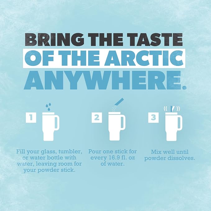 Pure Kick Arctic Variety pack Singles to Go Powdered Drink Mix, Arctic Wave - Image 6