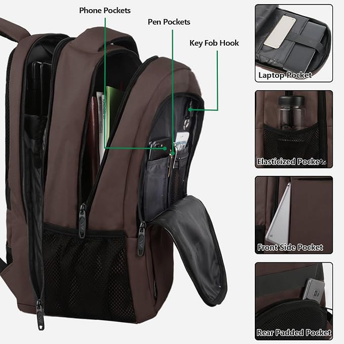 MATEIN Laptop Backpack, Extra Large TSA Friendly 17.3 Inch Travel Computer - Image 4