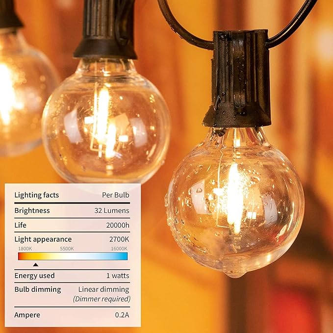 50FT LED Outdoor String Lights - Image 3