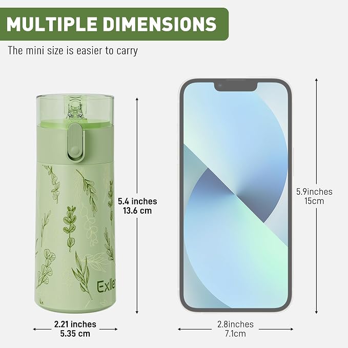5oz Small Water Bottles with Straw, Mini Water Bottle with One-Hand Open Design - Image 2