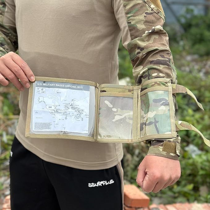 Tactical Arm Sleeve Map Pouch Case Documets Holder Wrist Case Wrist Map Holder - Image 2