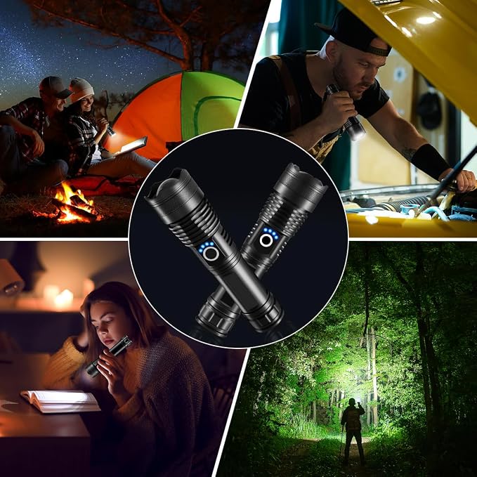 LNRYY Flashlights High Lumens Rechargeable, Super Bright Flashlight, 5Mode - Image 7