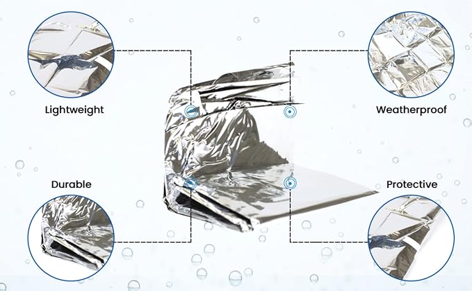 Primacare CB-6835-CS Pack of 12 Sterile Foil Baby Bunting Blankets - Image 6