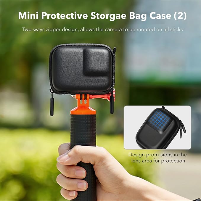OSMO Action 5 Pro Accessories, PU Portable Mini Carrying Bag Case, Lens Screen - Image 8