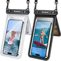 Rynapac IPX8 Waterproof Phone Pouch 2 Pack, Double Space Waterproof Phone Case by Rynapac