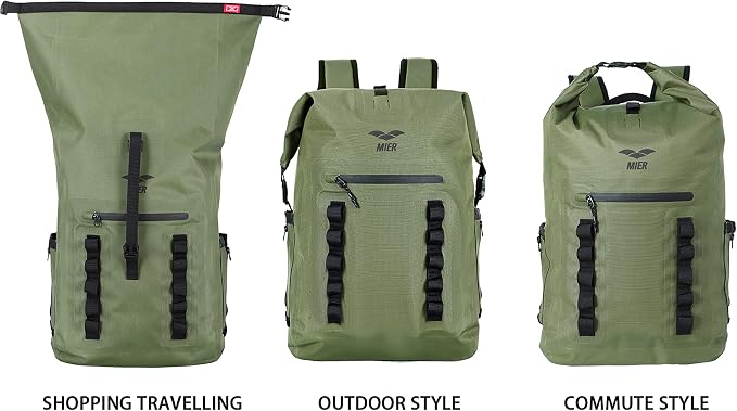 MIER Dry Bag Waterproof Backpack 30L Dry Sack Heavy Duty Roll-Top Closure - Image 5