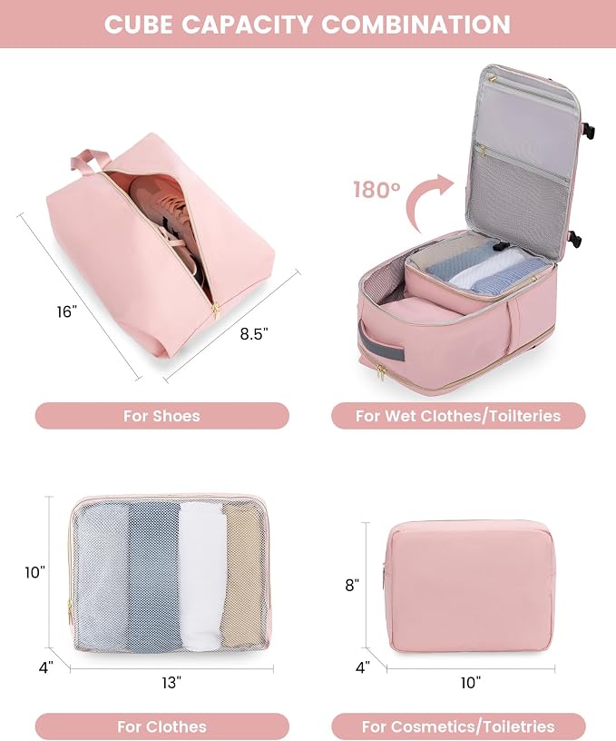 LOVEVOOK Large Travel Backpack for Women, TSA Carry on Backpack for Airplanes - Image 4