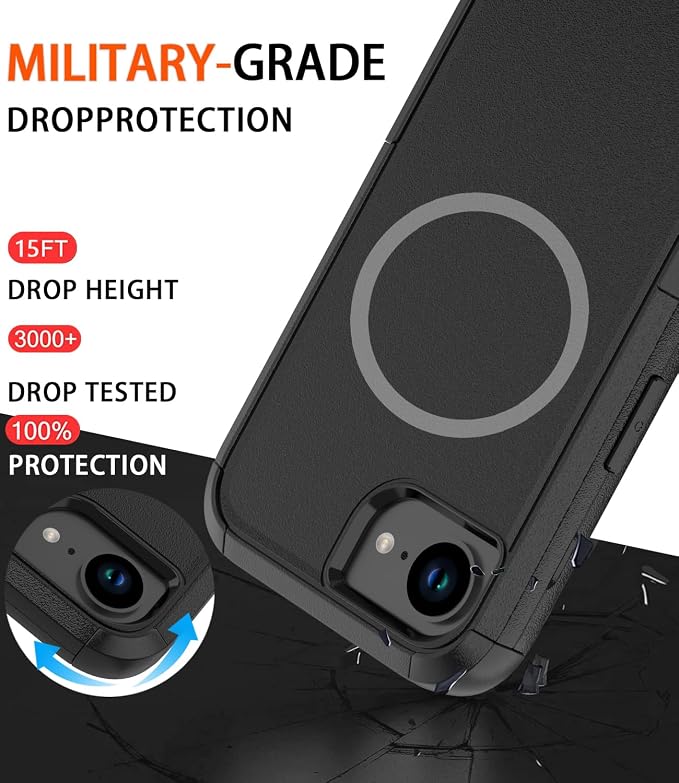 for iPhone 16e Case Heavy Duty Protection Phone Case Cover - Image 6