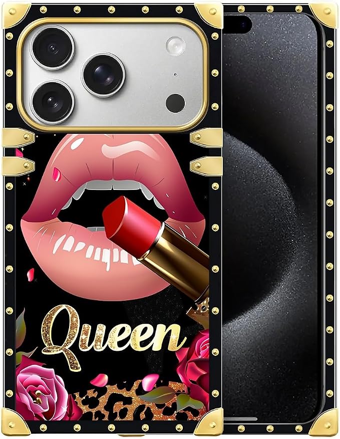 for iPhone 17 Pro Max Case Luxury Golden Decoration by Unknown