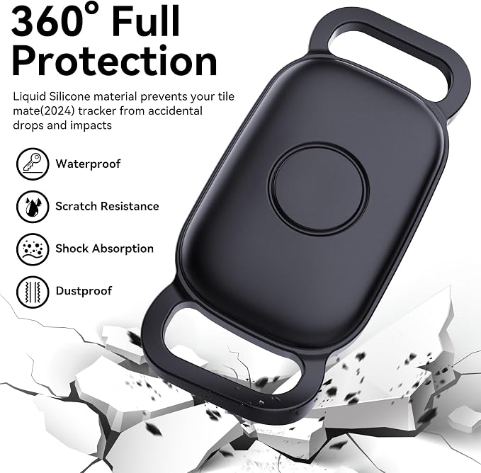 DDJ Dog Collar Holder for Tile Life360 Pro 2024 Bluetooth Tracker, Ultra Durable - Image 4