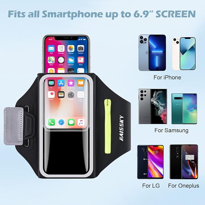 Running Armband with Key Pouch, Running Phone Holder - Image 3