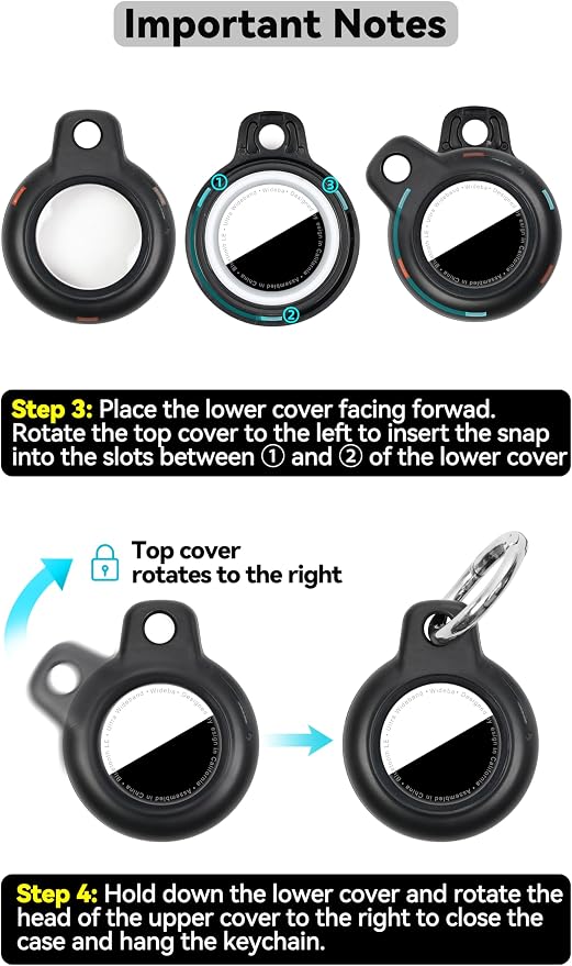 for Apple AirTag 2nd & 1st Gen, Waterproof Case - Image 8