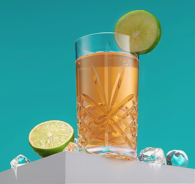 Godinger Pitcher and Highball Drinking Glasses Set, Acrylic Shatterproof Water - Image 4