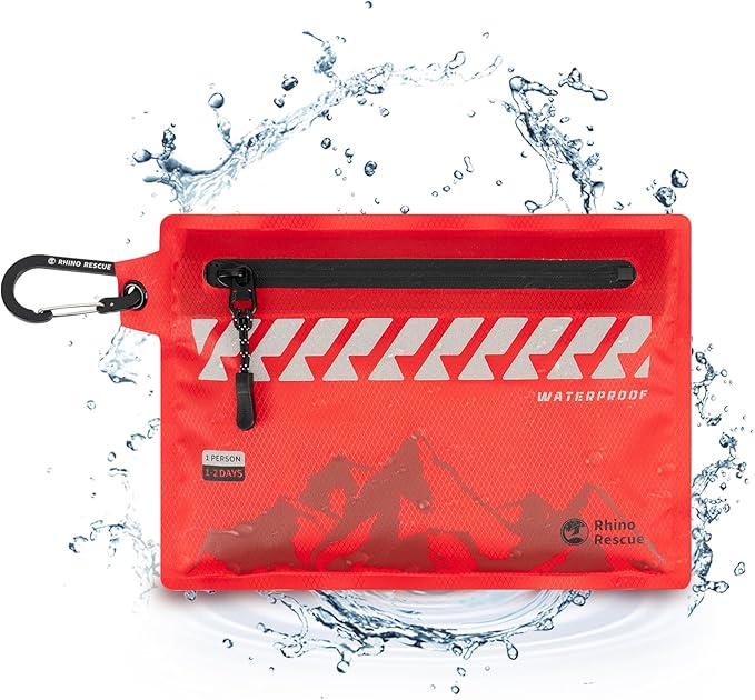 RHINO RESCUE Small First Aid Kit Ultralight Waterproof Medical Kit by RHINORESCUE
