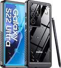 Temdan Designed for Samsung Galaxy S22 Ultra Case, Waterproof Built-in Lens & by Temdan