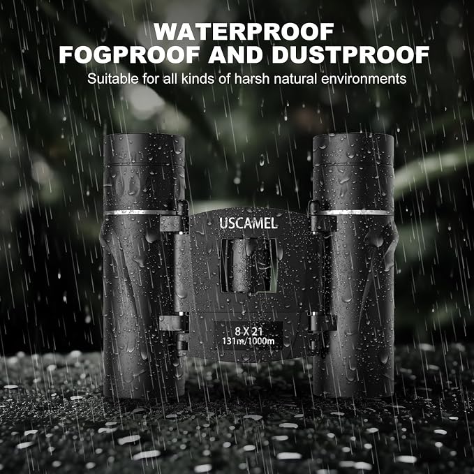 USCAMEL Binoculars for Adults and Kids 8×21 High Powered Compact Binoculars - Image 3