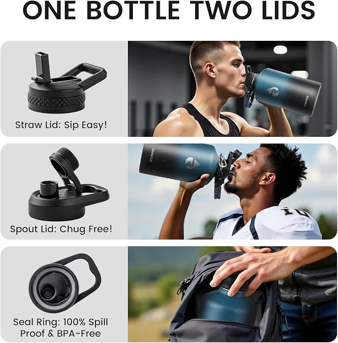 RAYMYLO 128oz Insulated Water Bottle, Triple Wall Vacuum Stainless Steel Water - Image 5