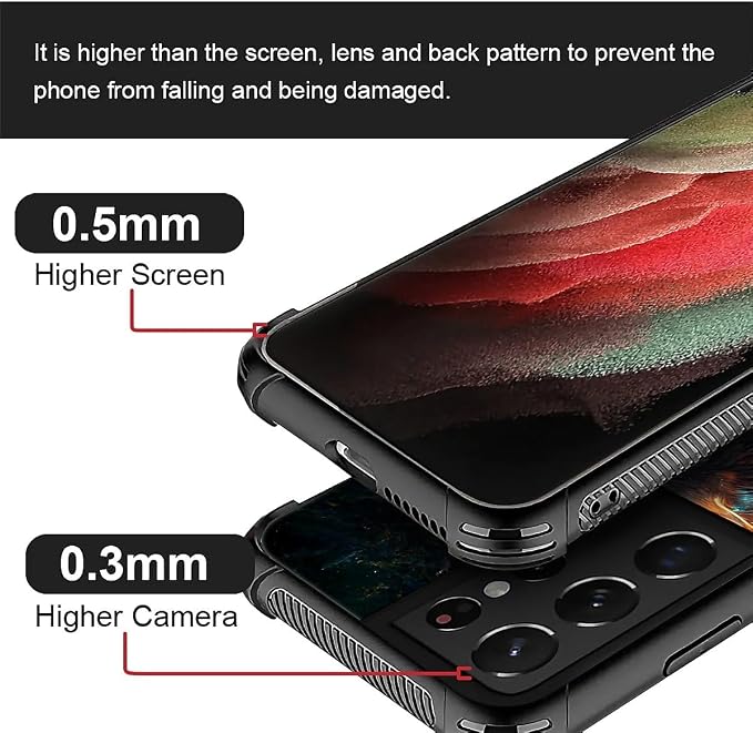 for Samsung Galaxy S21 Ultra Case, Star Cave Hungry Wolf Pattern Graphic Design - Image 5