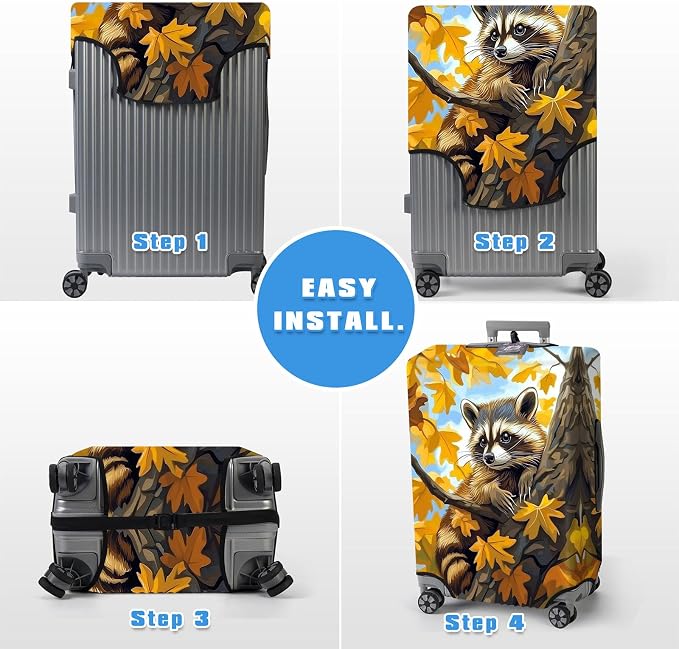 Luggage Cover Protector for 22-24 Inch Suitcases, TSA Approved Elastic Travel - Image 6