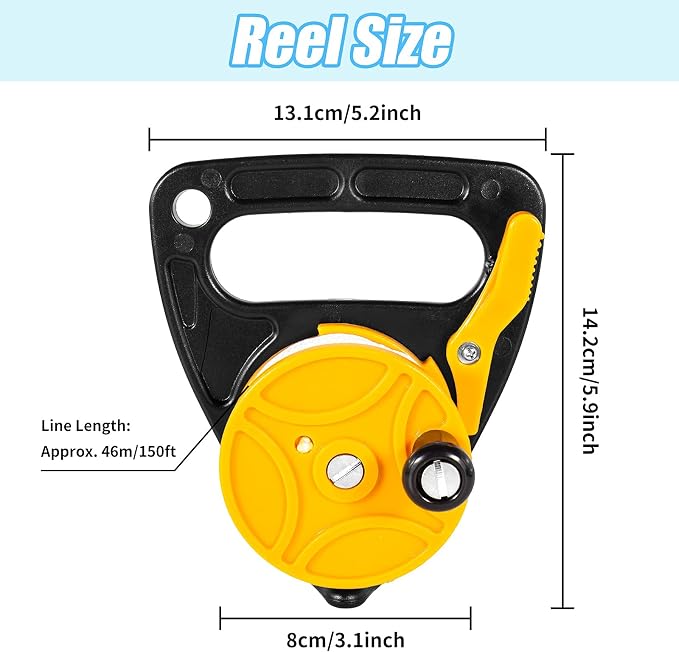 Compact 150ft Scuba Dive Reel Kayak Anchor - Image 7
