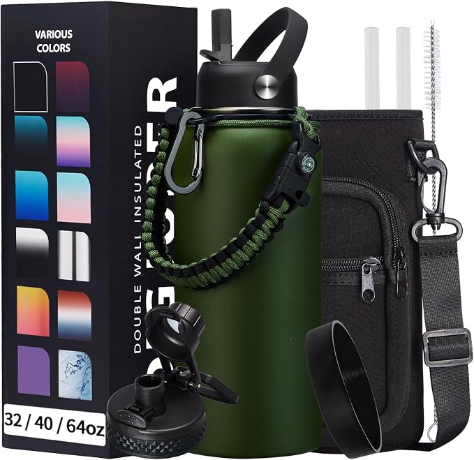 Insulated Water Bottle 32 oz by DIGJUPER