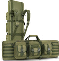 DULCE DOM 36 42 48 Inch Double Rifle Case, Tactical Soft Padded Backpack by DULCEDOM