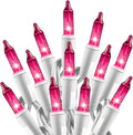 Christmas Pink Mini String Lights by Minetom