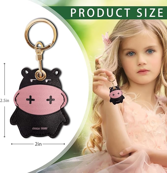 Leather Keychain Case Holder Compatible - Image 2