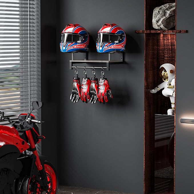 Motorcycle Helmet Holder Wall Mount, Helmet Rack - Image 6