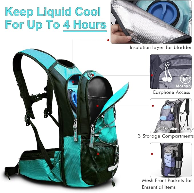 Mothybot Insulated Hydration Backpack Pack - Image 3