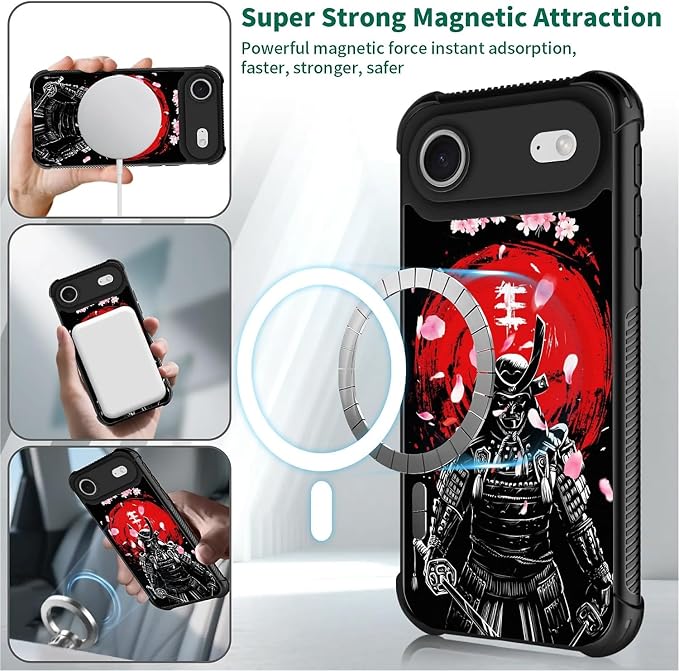 for iPhone 17 Air Case, for MagSafe Graphic Design for Girl Boy Soft Silicone - Image 2