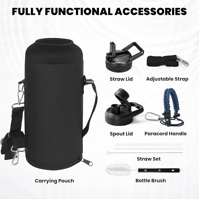 RAYMYLO Insulated Water Bottle 87 oz, Triple Wall Vacuum Stainless Steel - Image 6