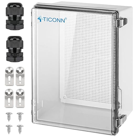 TICONN Outdoor Electrical Box Waterproof, Junction Box IP67 ABS Plastic by TICONN