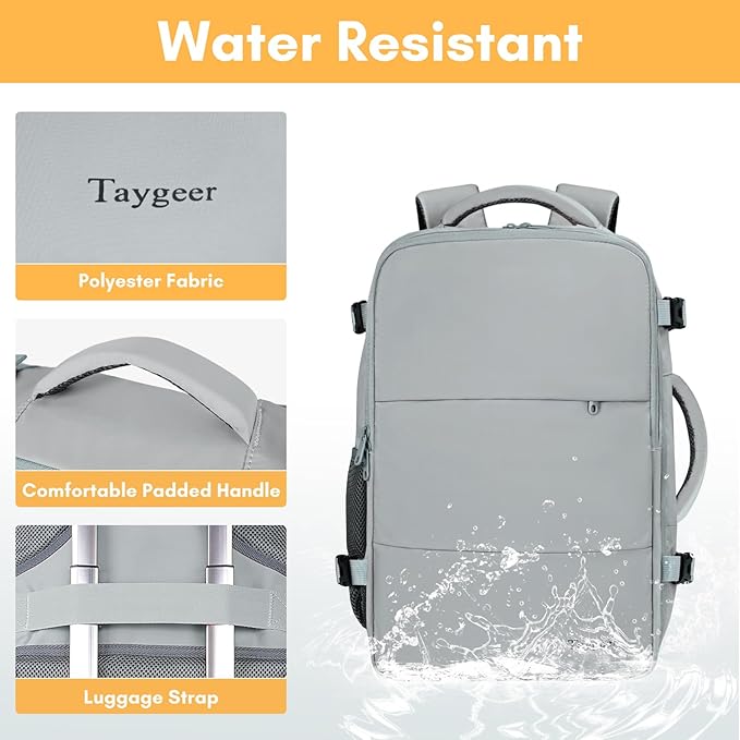 Taygeer Carry On Backpack, Womens Travel Backpack - Image 8