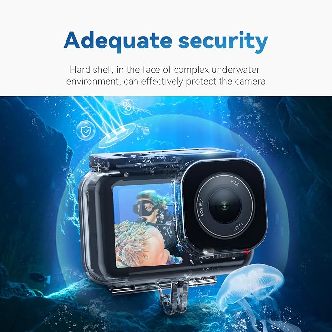 TELESIN Waterproof Case for DJI Action 5 Pro Action 4/3 Camera, - Image 7