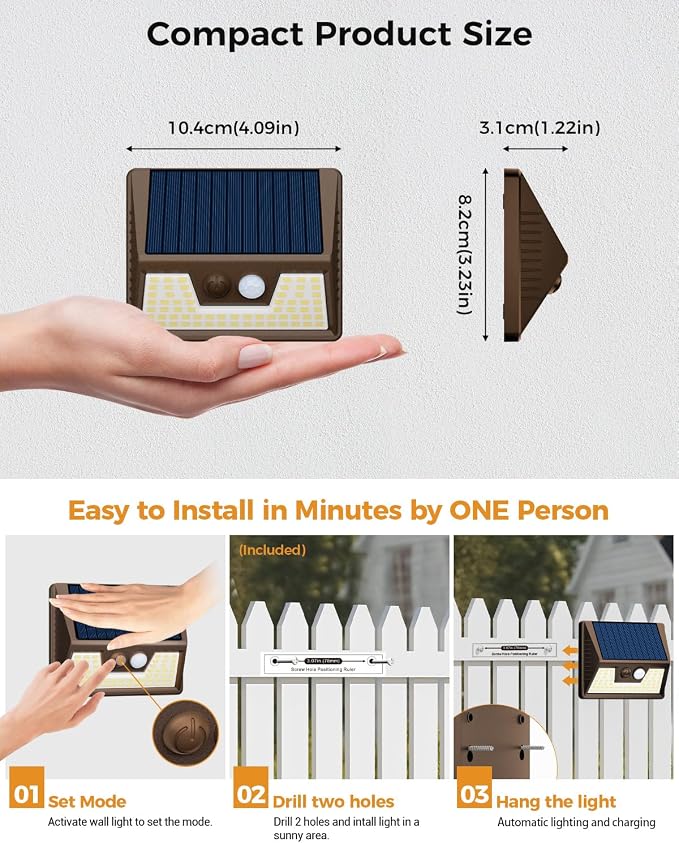 vighep 12 Pack Solar Motion Lights - Image 6
