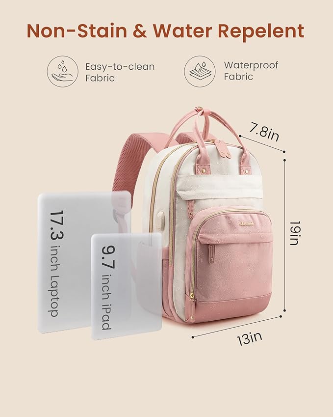 LOVEVOOK Backpack for Women, Laptop Backpack Women, Fits 17 Inch Laptop Bag - Image 4