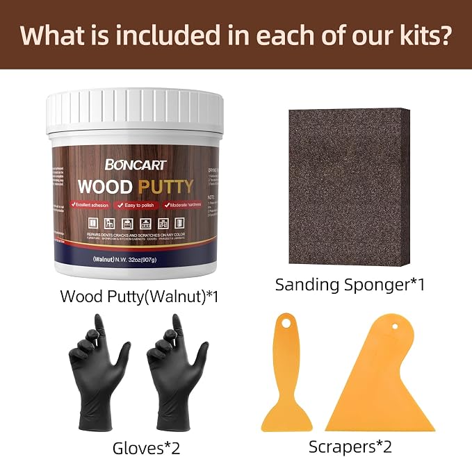 Boncart 32oz Wood Filler Putty - Image 4