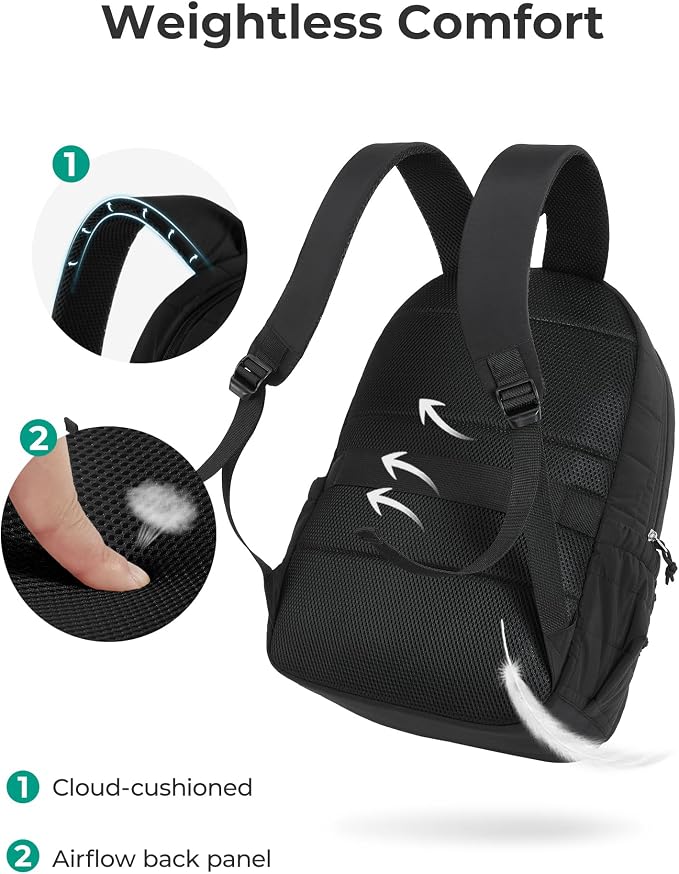 BAGSMART College Laptop Backpack, Travel Backpack - Image 7