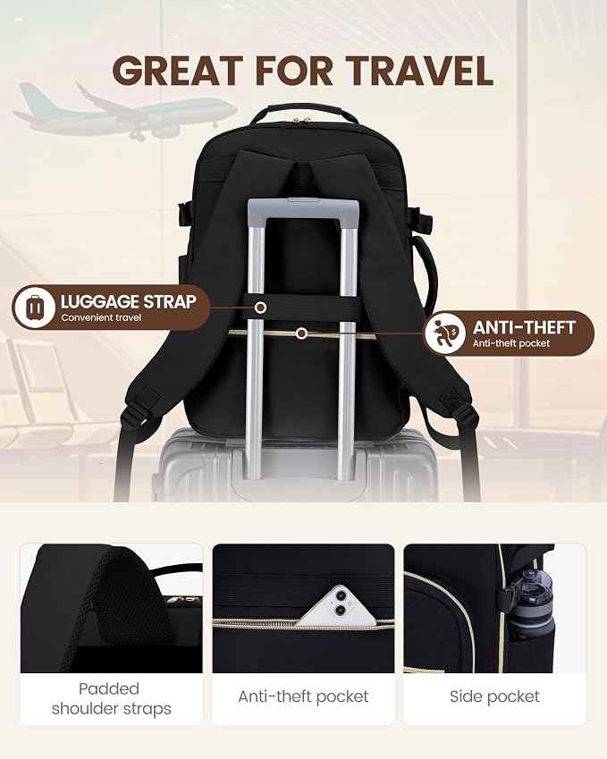LOVEVOOK Travel Backpack for Women & Men 50L, Airline Approved Carry On - Image 6