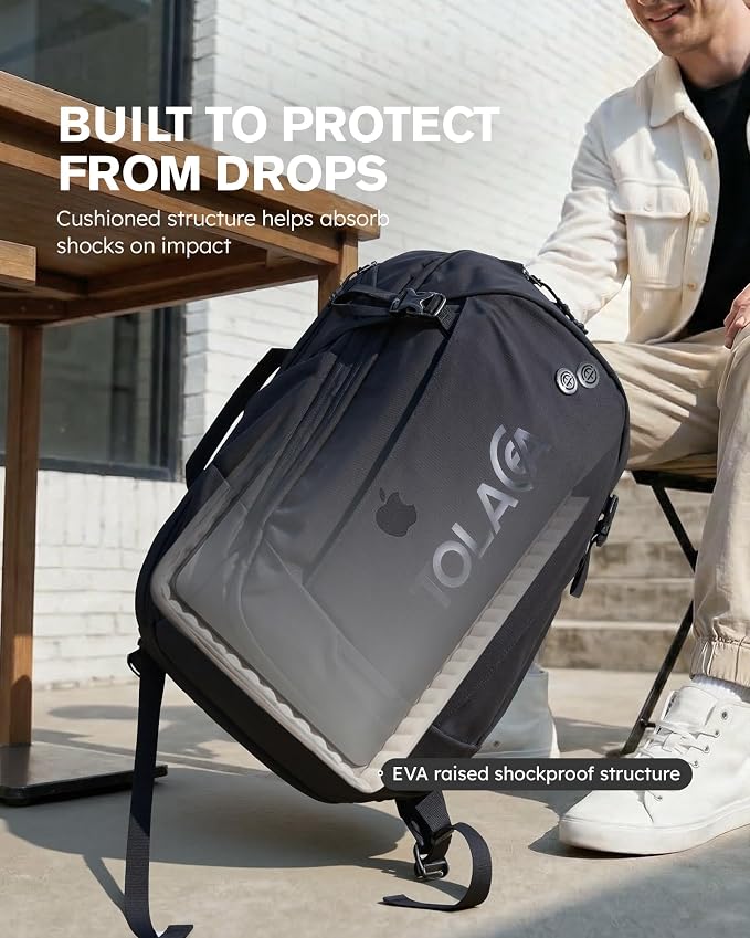 Tolaccea Travel Laptop Backpack 32L, TSA Friendly Flight Approved Computer Work - Image 3