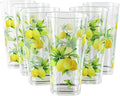 Reston Lloyd Calypso Basics Fresh Lemons 19 oz Acrylic Drinkware Set of 6 – by RestonLloyd